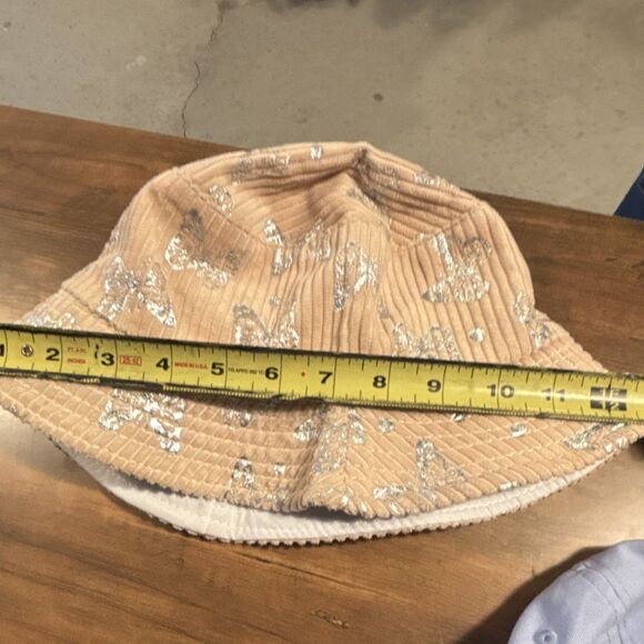 3 Bucket Hat Bundle Blue Beige Brown Plaid Butterfly L/XL - Picture 11 of 14